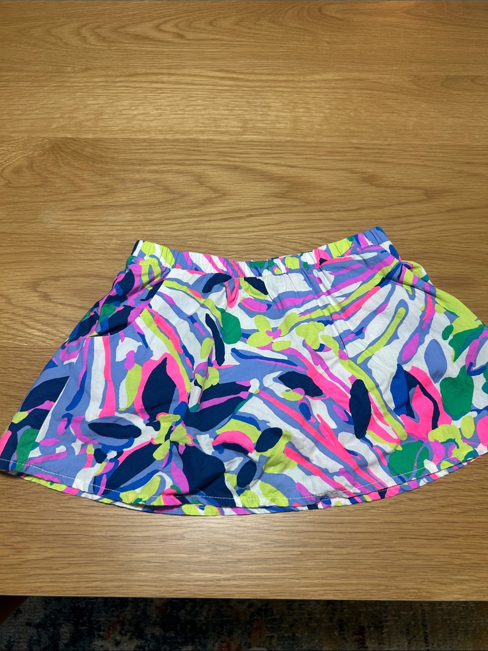 Lilly Pulitzer Girls “Sam” Multicolor Abstract Print Skort